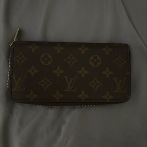 Louis Vuitton Dark Brown Monogram Zip Wallet